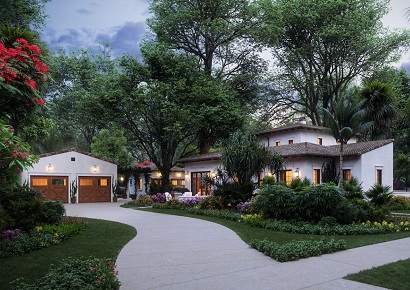 Thiết kế biệt thự nhà vườn Địa Trung Hải kết hợp nhà kiểu Nhật Bản