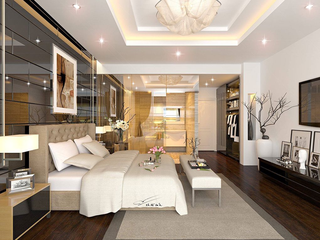 25 Mẫu thiết kế nội thất phòng ngủ biệt thự đẹp và sang trọng