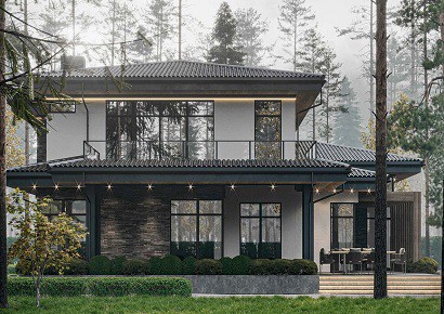 Mẫu thiết kế biệt thự hiện đại 2 tầng phong cách Nhật Bản diện tích 626m2