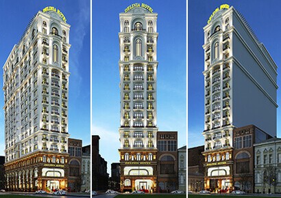 Thiết kế khách sạn 3 sao kiến trúc Pháp tại thành phố Nha Trang