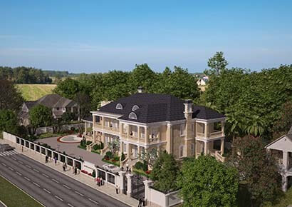 Vẻ đẹp ngỡ ngàng của mẫu thiết kế biệt thự kiểu Pháp tại Tp. Quảng Ninh