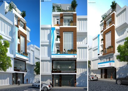 Thiết kế nhà phố 6 tầng hiện đại và tiện nghi