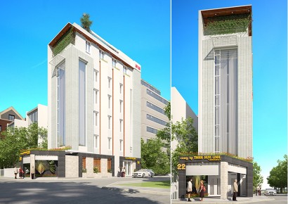 Thiết kế nhà phố,  văn phòng làm việc tại Yên Hòa