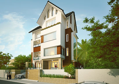 Thiết kế nhà phố 5 tầng hiện đại tại Hồ Tây