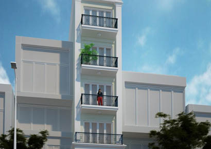 Thiết kế nhà phố kiểu Pháp uy nghiêm và lộng lẫy