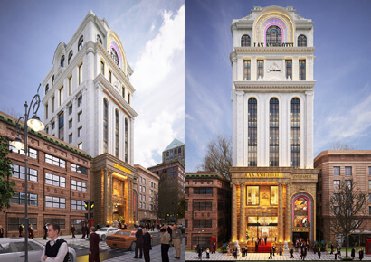 Mẫu thiết kế khách sạn 13 tầng kiểu Pháp vẻ đẹp rực rỡ