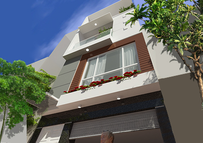 Mẫu thiết kế nhà phố 4 tầng hiện đại tại Hà Nội