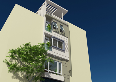 Thiết kế nhà phố 4x12 m2 phong cách hiện đại