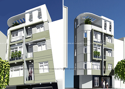 Thiết kế nhà phố 5 tầng hiện đại tại Hà Nội