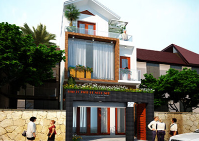 Thiết kế nhà phố 3 tầng sang trọng tại Thái Bình