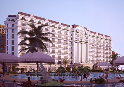 Mẫu thiết kế khách sạn cổ điển 4 sao tại bờ biển Hải Tiến