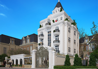 Thiết kế biệt thự kiểu pháp, Cải tạo biệt thự phong cách Pháp tại Hải Phòng