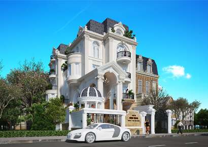 Marri Villa - Mẫu thiết kế biệt thự kiểu Pháp cổ điển thời thượng
