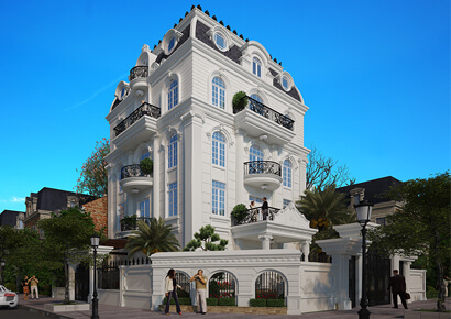 Thiết kế biệt thự kiểu pháp với các mẫu kiến trúc sang trọng bậc nhất hiện nay