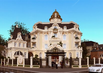 Dự án thiết kế biệt thự kiểu pháp 3 tầng hùng vĩ tại Huyện Bình Chánh