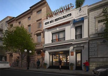 Thiết kế nhà phố kết hợp kinh doanh kiểu Pháp tại Hà Tĩnh