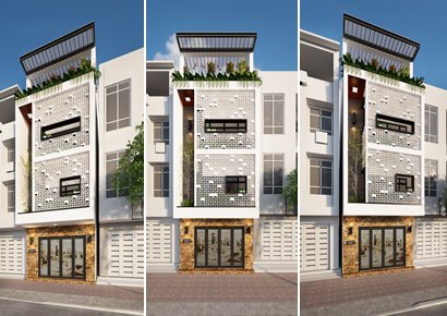 Acihome thiết kế nhà phố hiện đại cho gia chủ Bà Nguyễn Thị Oanh