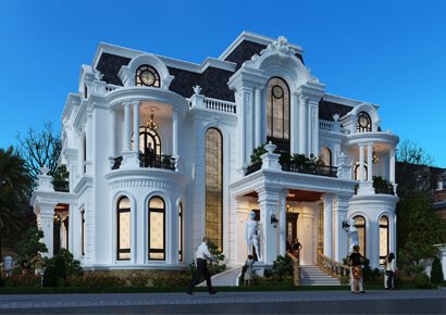 Vẻ đẹp của mẫu thiết kế biệt thự kiểu pháp 2,5 tầng tại thành phố Huế