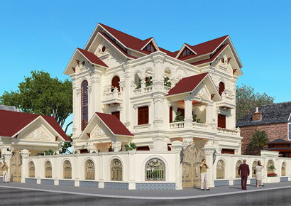 Mẫu thiết kế biệt thự tân cổ điển tại thành phố Vinh tỉnh Nghệ An