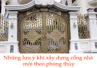 Những lưu ý khi xây dựng cổng nhà mới theo phong thủy