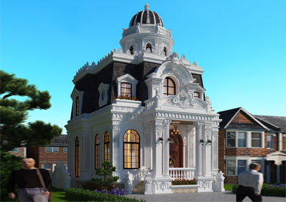 Dự án thiết kế biệt thự kiểu Pháp 2 tầng tại Hưng Yên