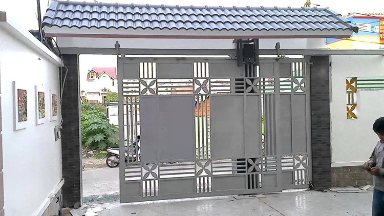 cổng bằng sắt hộp
