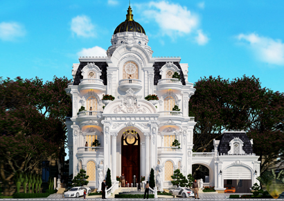 Dự án thiết kế biệt thự cổ điển Pháp tại Sóc Trăng