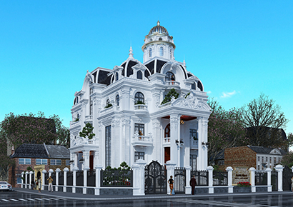 Mẫu thiết kế biệt thự kiểu pháp 3 tầng mới nhất của Acihome