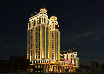 Thiết kế khách sạn kết hợp nhà hàng tiệc cưới