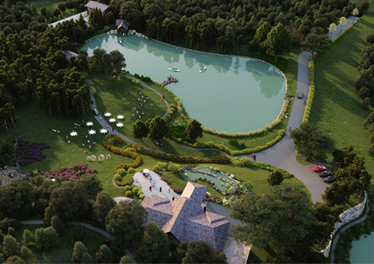 Quy hoạch và thiết kế khu biệt thự sinh thái diện tích 9800 m2 tại Sơn Tây